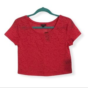 EXPRESS pink crop top